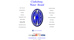 Desktop Screenshot of clarksburgwater.com
