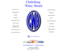 Tablet Screenshot of clarksburgwater.com